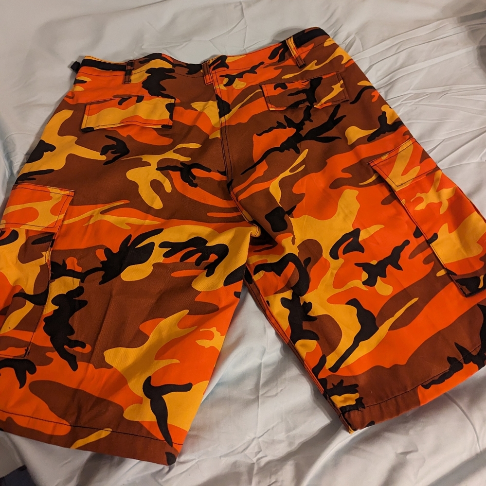 Mens Shorts Work Fishing Camping Casual Camouflage camo Cargo shorts